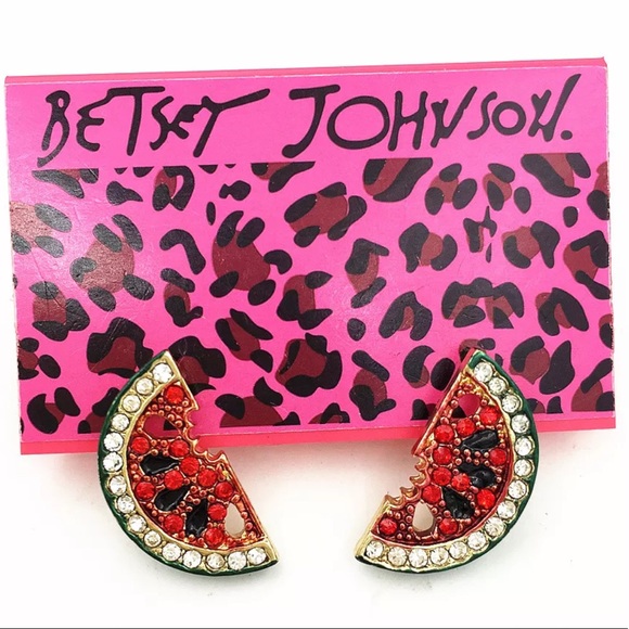 Betsey Johnson Jewelry - 1 Left! 🍉Betsey Johnson Red Watermelon Earrings🍉
